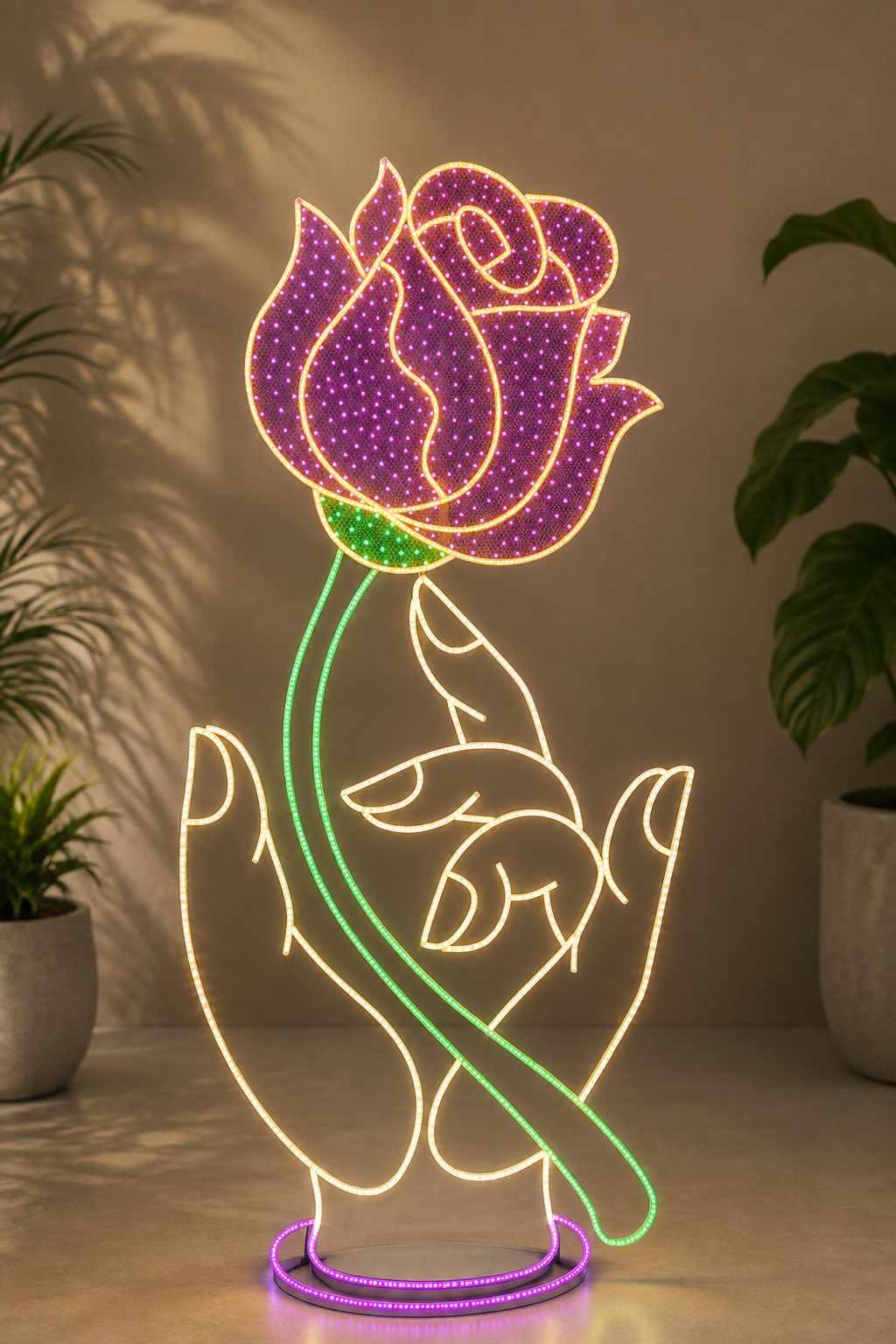 HAND ROSE 7FT
